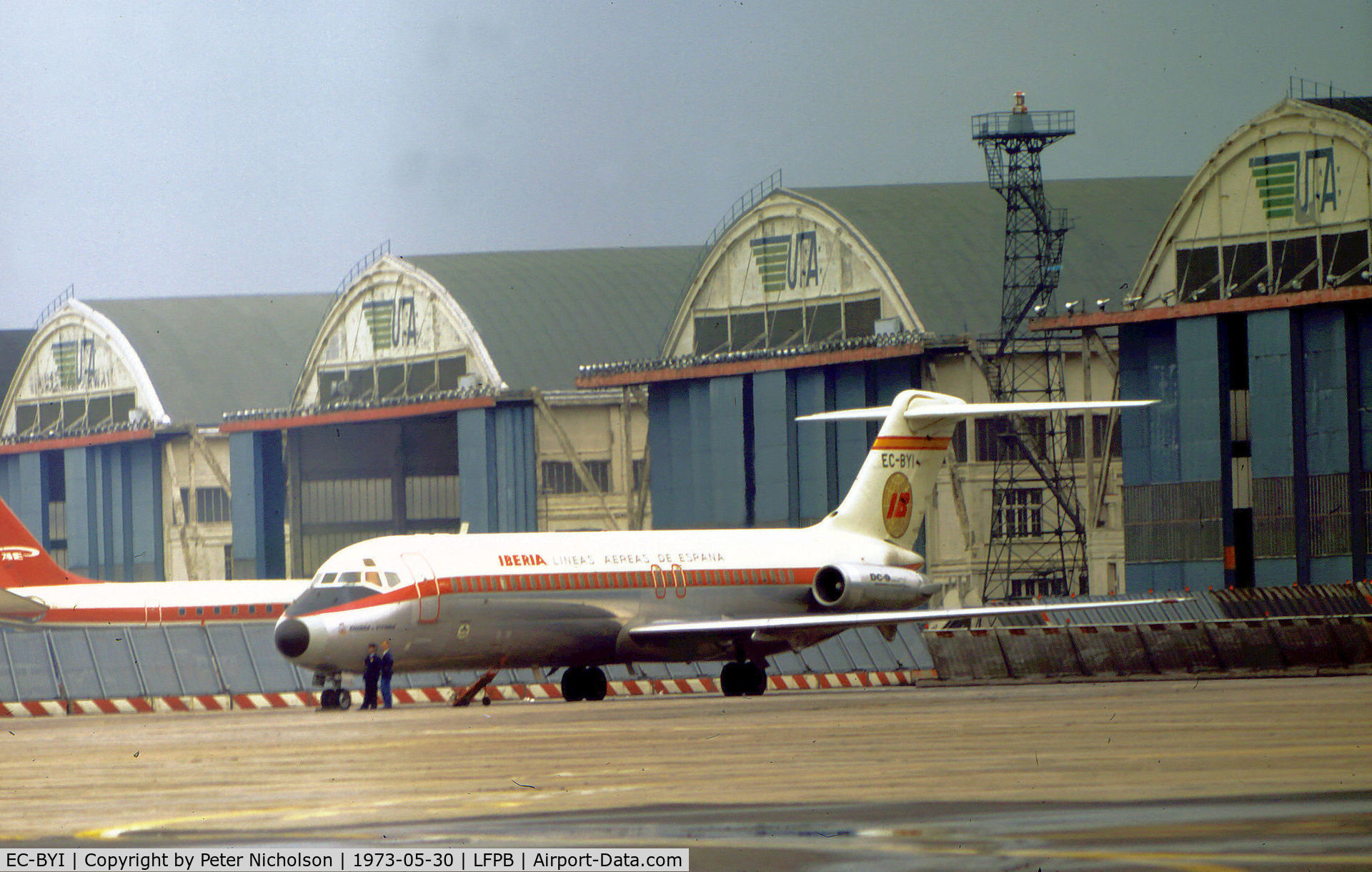 EC-BYI, 1972 Douglas DC-9-32 C/N 47452, DC-9-32 of Iberia as seen at Le Bourget, Paris at the time of the 1973 Paris Airshow.