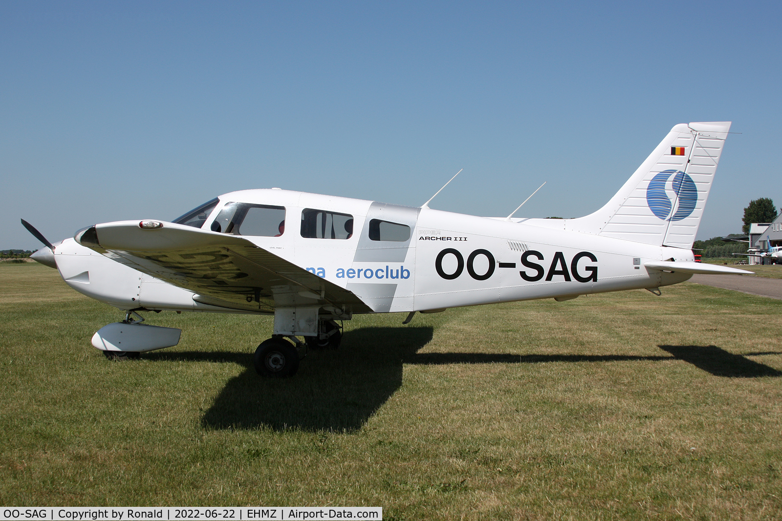OO-SAG, Piper PA-28-181 Archer III C/N 2843093, at ehmz
