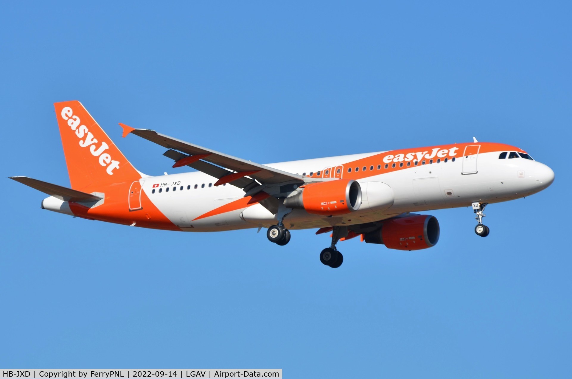 HB-JXD, 2011 Airbus A320-214 C/N 5150, Easyjet A320 arriving from GVA