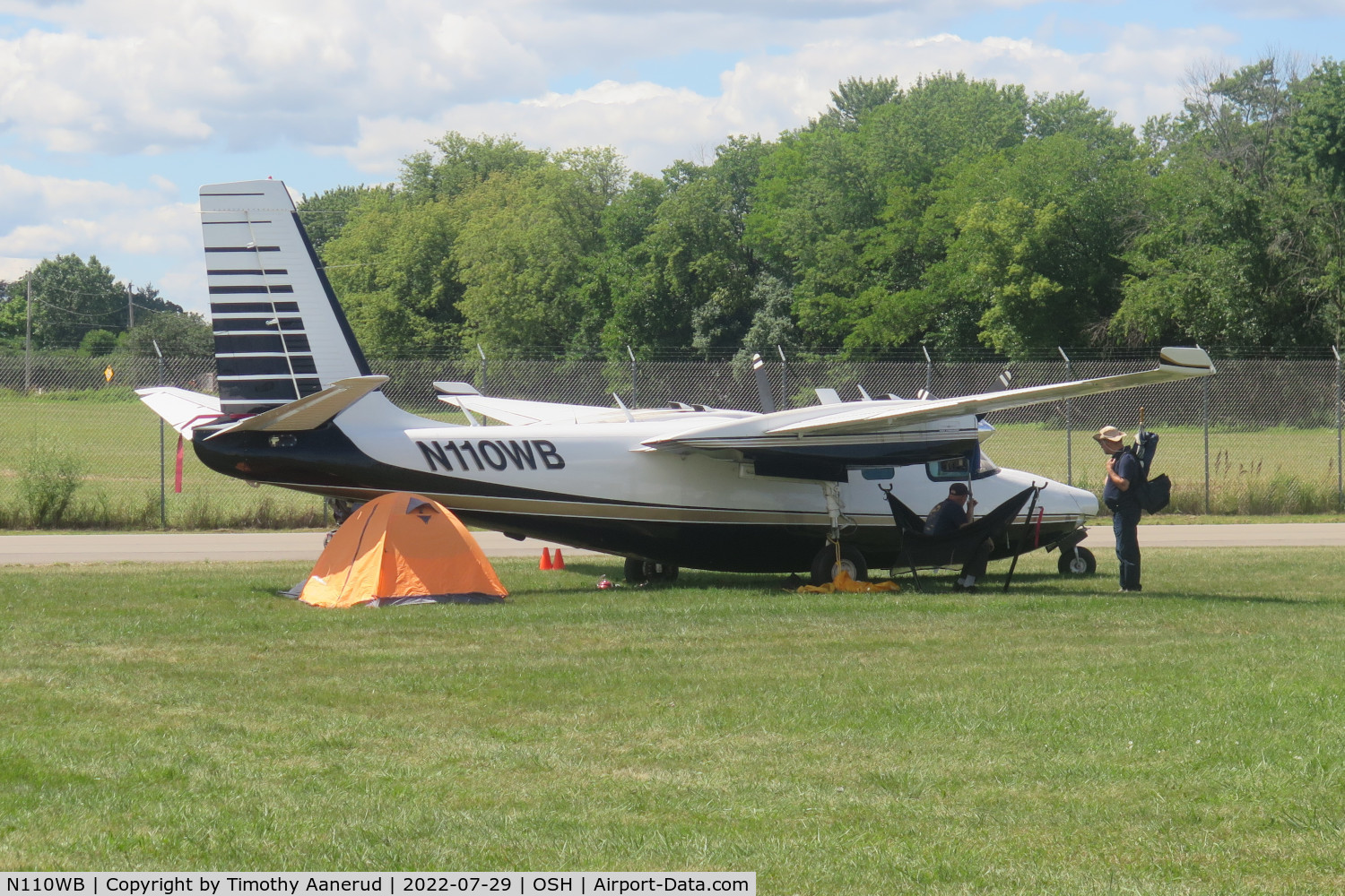 N110WB, 1962 Aero Commander 500B Commander C/N 500B-1203-98, 1962 Aero Commander 500B, c/n: 500B-1203-98, AirVenture 2022