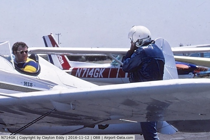 N714GK, 1976 Cessna 150M C/N 15079163, Old Rio Vista Airport in California late 1970's.
