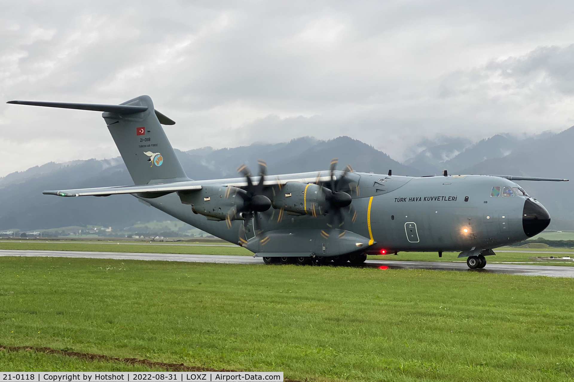 21-0118, 2022 Airbus A400M Atlas C/N 118, Taxing for departure