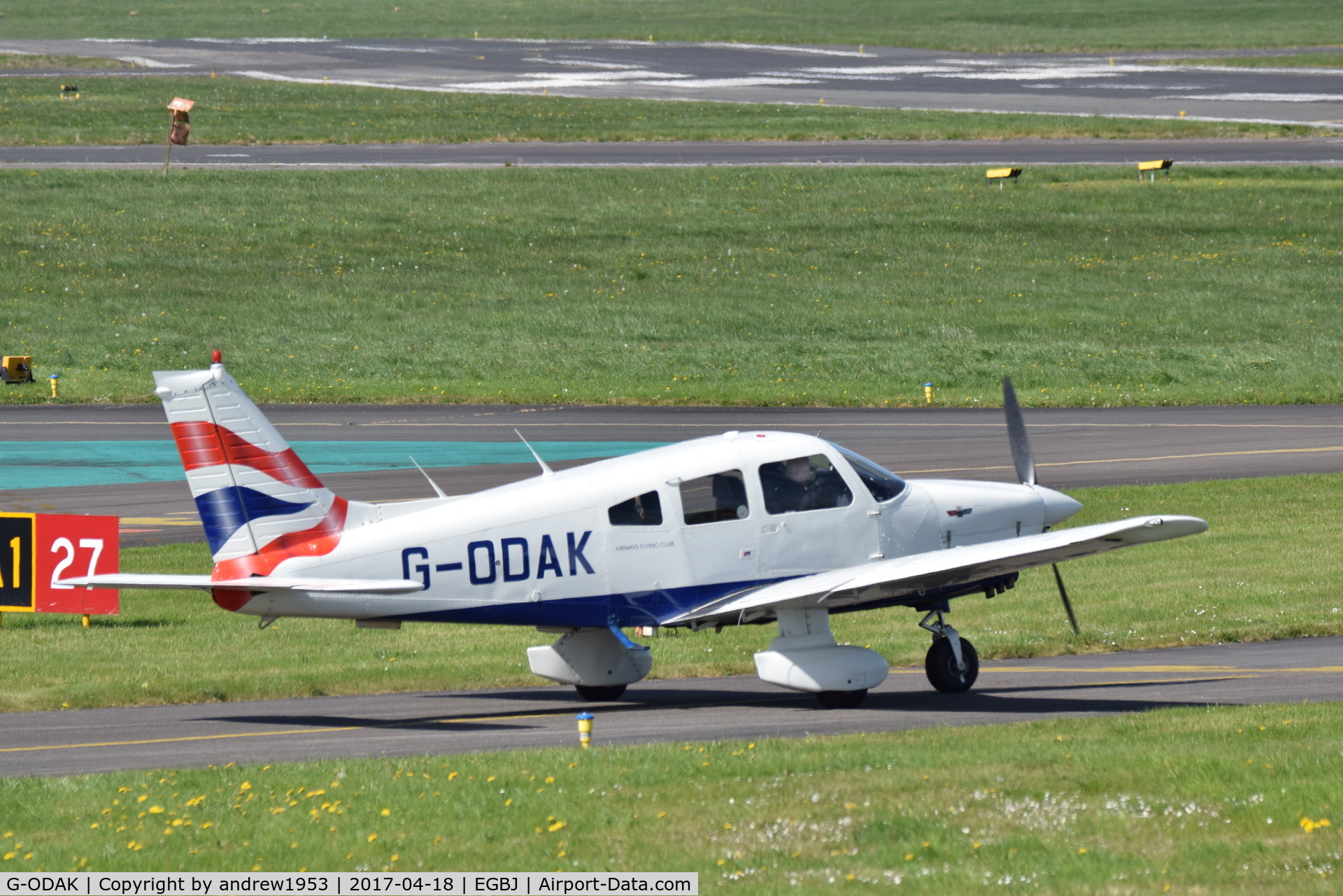G-ODAK, 1979 Piper PA-28-236 Dakota C/N 28-7911162, G-ODAK at Gloucestershire Airport.