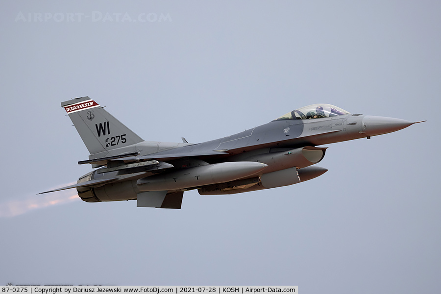 87-0275, 1987 General Dynamics F-16C Fighting Falcon C/N 5C-536, F-16C Fighting Falcon 87-0275 WI from 176th FS 