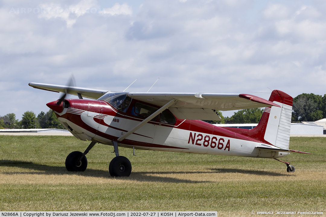 N2866A, 1953 Cessna 180 C/N 30066, Cessna 180 Skywagon  C/N 30066, N2866A