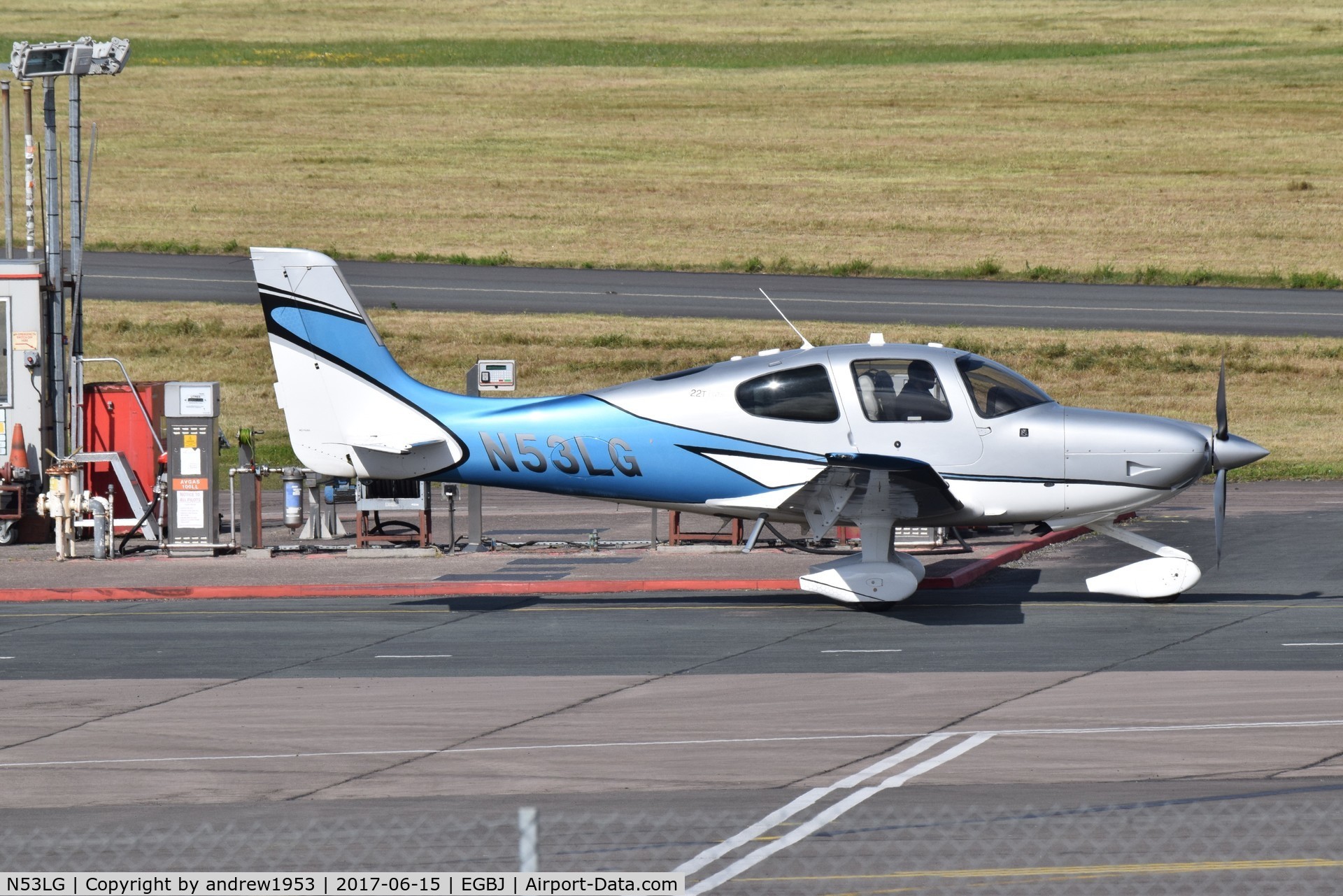 N53LG, 2014 Cirrus SR22T GTS C/N 0812, N53LG at Gloucestershire Airport.