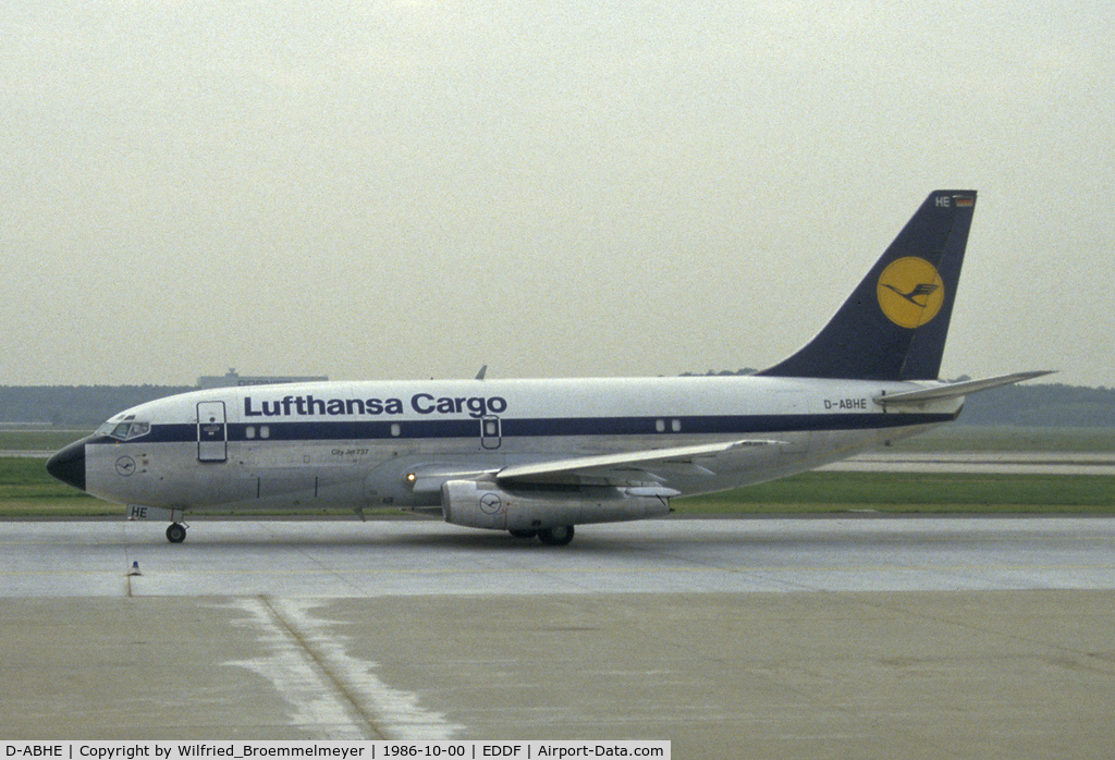 D-ABHE, 1971 Boeing 737-230C C/N 20258, SCAN of Fuji Slide - Lufthansa Cargo