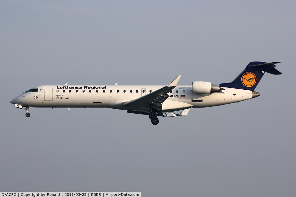 D-ACPC, 2001 Canadair CRJ-701ER (CL-600-2C10) Regional Jet C/N 10014, at bru