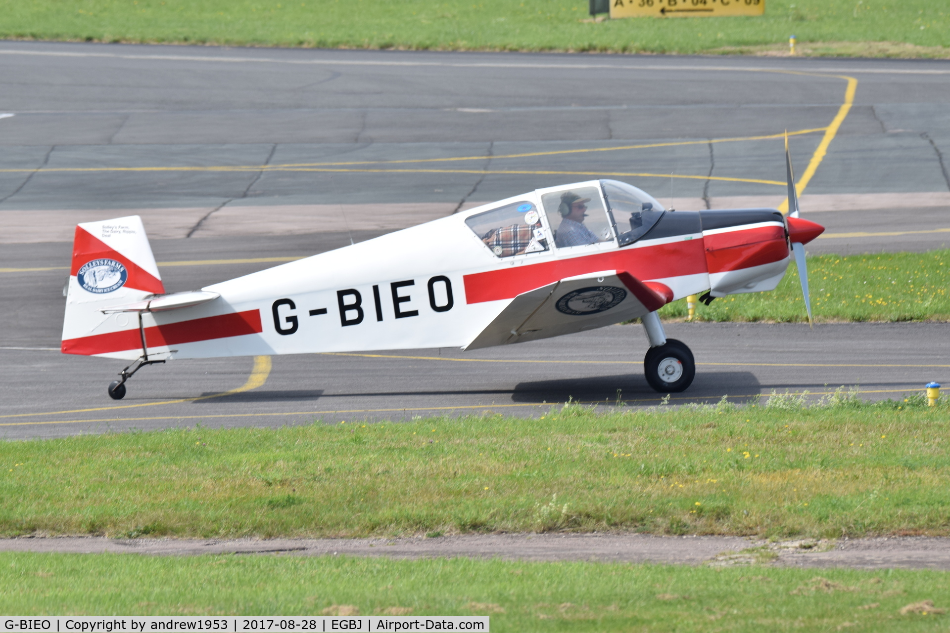G-BIEO, 1965 Jodel D-112 Club C/N 1296, G-BIEO at Gloucestershire Airport.