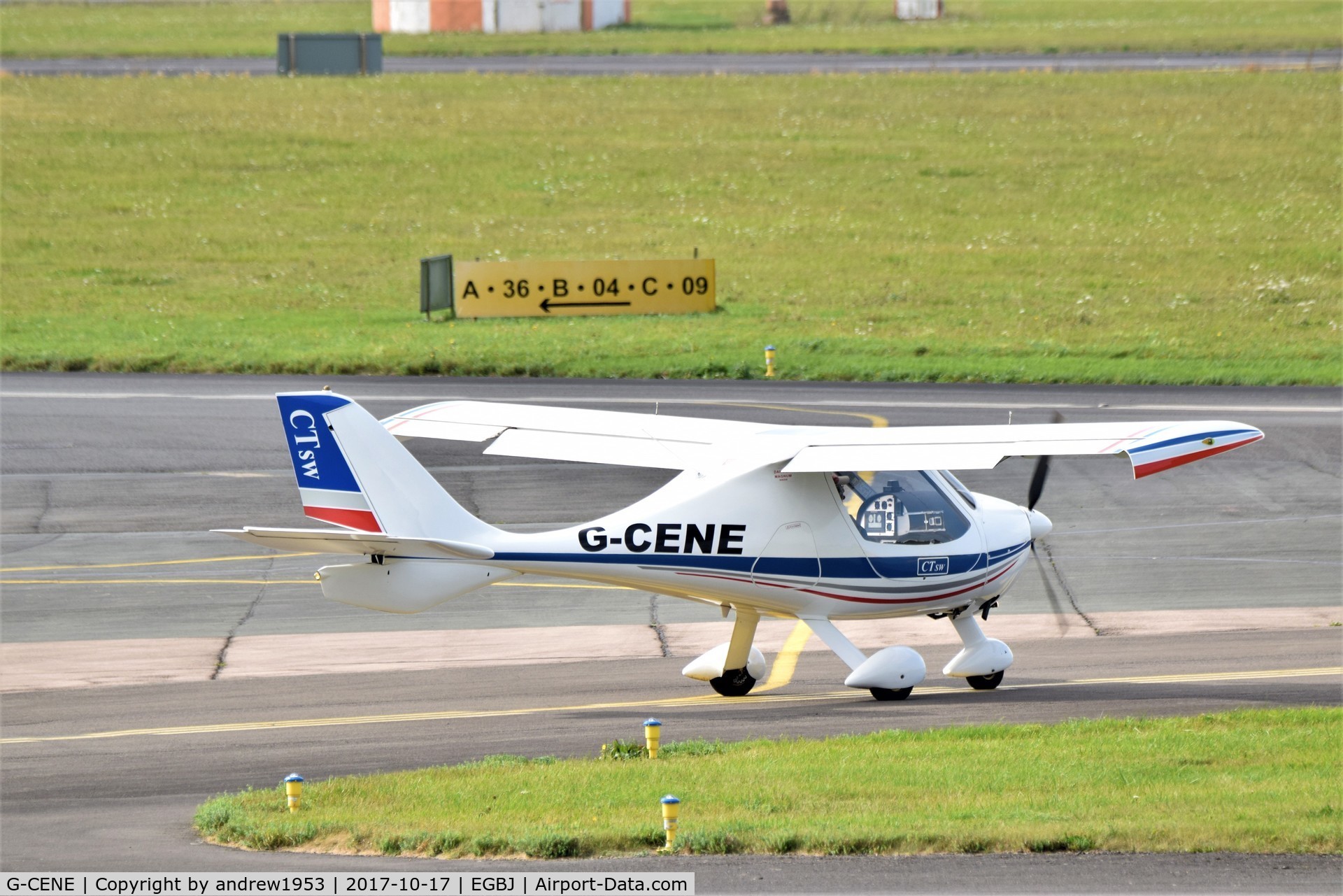 G-CENE, 2007 Flight Design CTSW C/N 8273, G-CENE at Gloucestershire Airport.