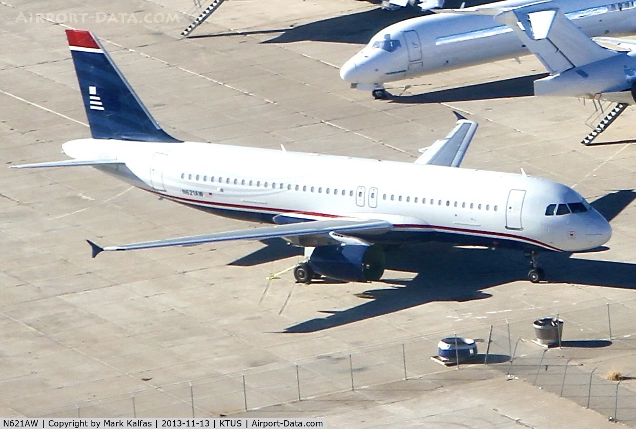 N621AW, 1989 Airbus A320-231 C/N 053, US AIRWAYS N621AW at Acsent Aviation Services in Tuscon