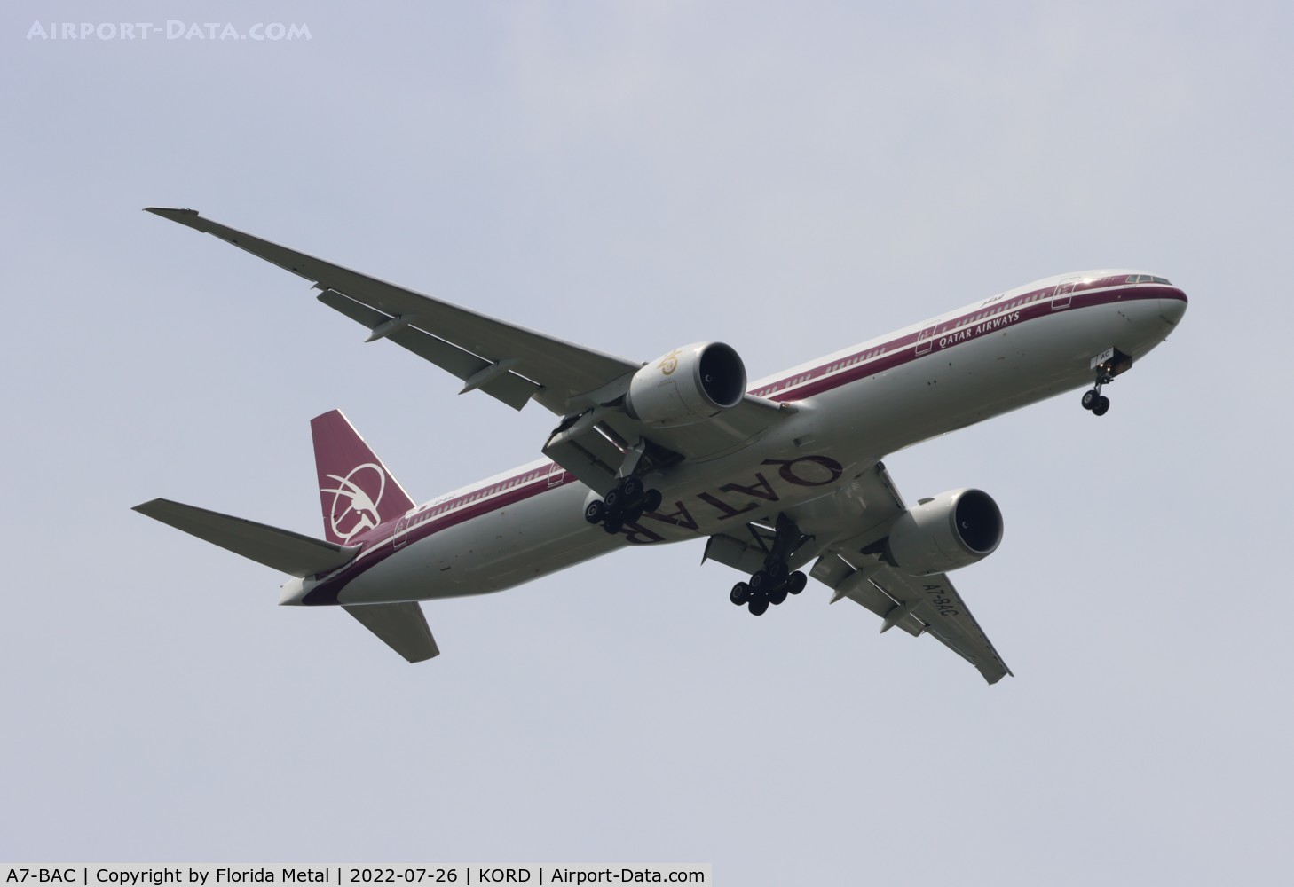 A7-BAC, 2008 Boeing 777-3DZ/ER C/N 36010/731, Qatar retro