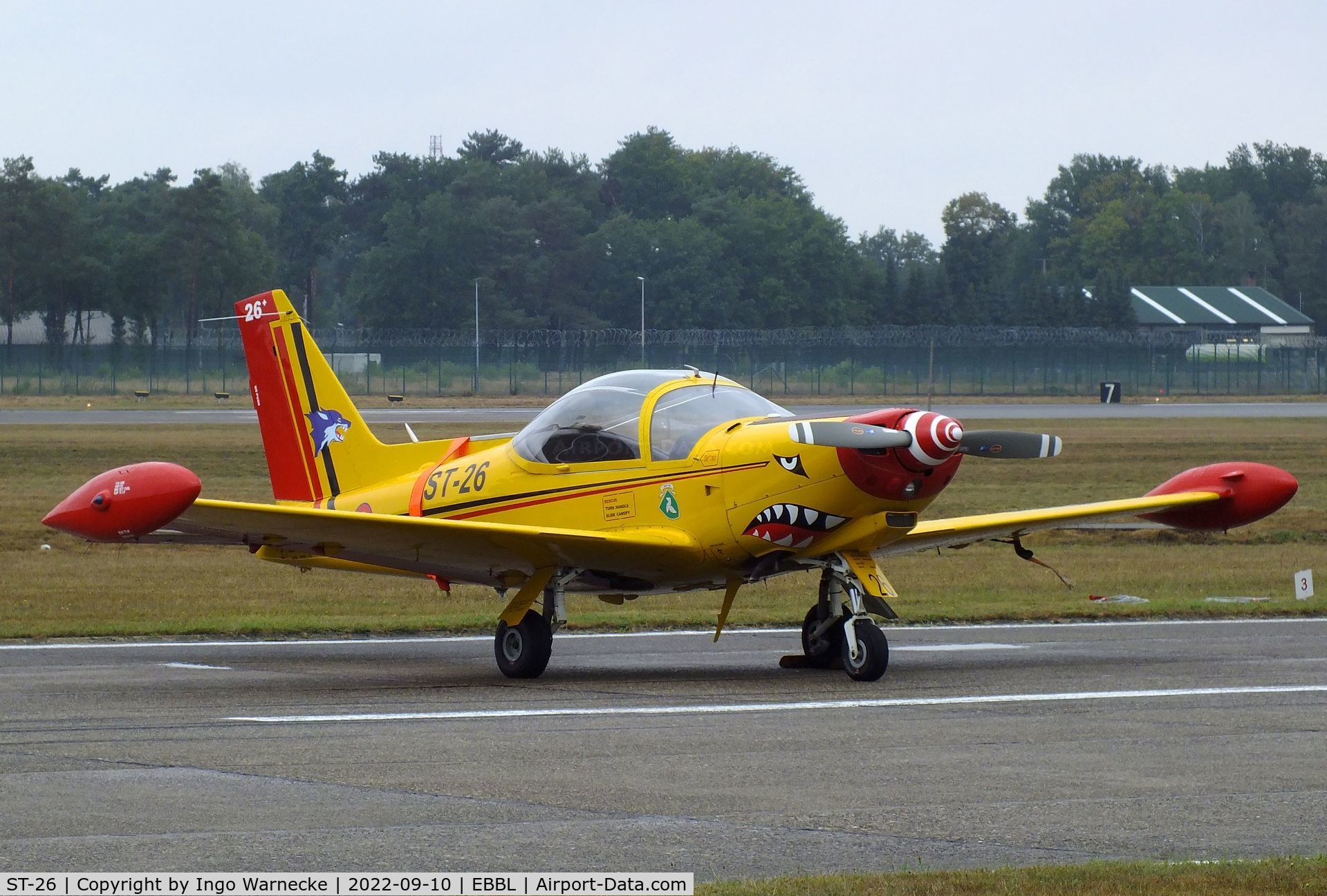 ST-26, SIAI-Marchetti SF-260MB C/N 10-26, SIAI-Marchetti SF.260MB of the FAeB (Belgian Air Force) at the 2022 Sanicole Spottersday at Kleine Brogel air base