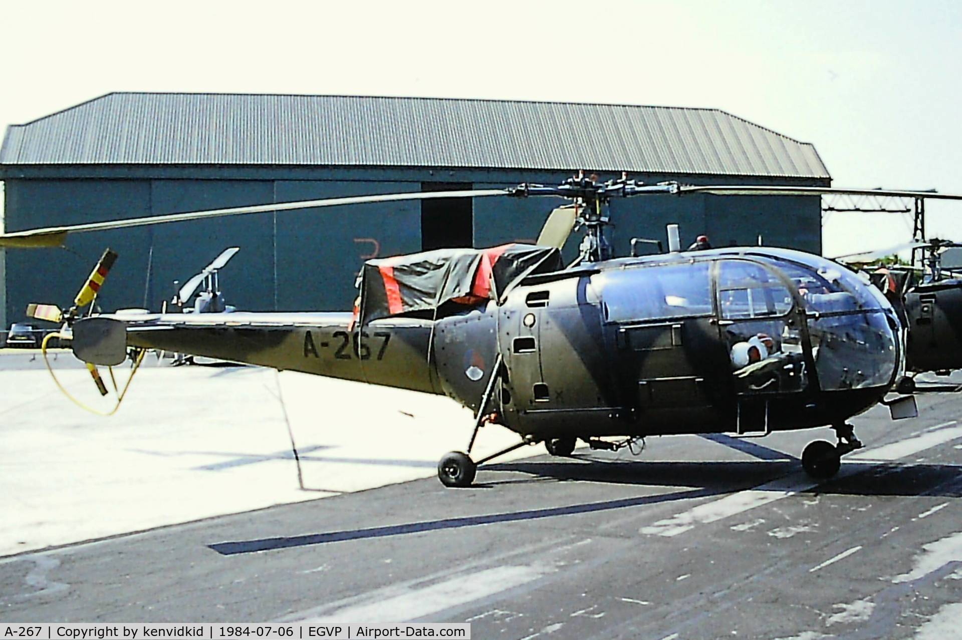A-267, 1965 Aérospatiale SE-3160 Alouette III C/N 1267, At the 1984 Middle Wallop air show.