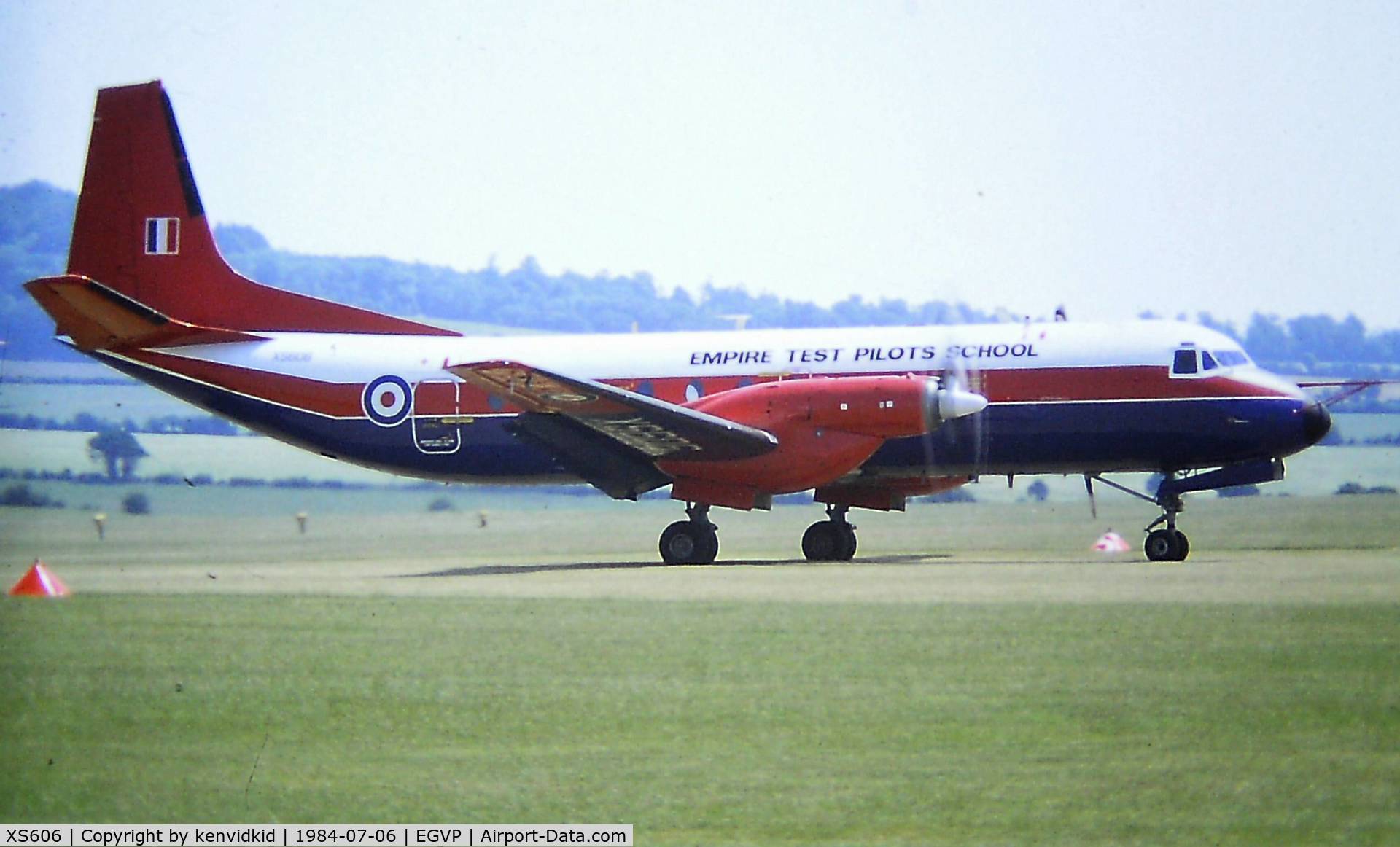 XS606, 1966 Hawker Siddeley HS-780 Andover C1 C/N Set 13/BN1, At the 1984 Middle Wallop air show.
