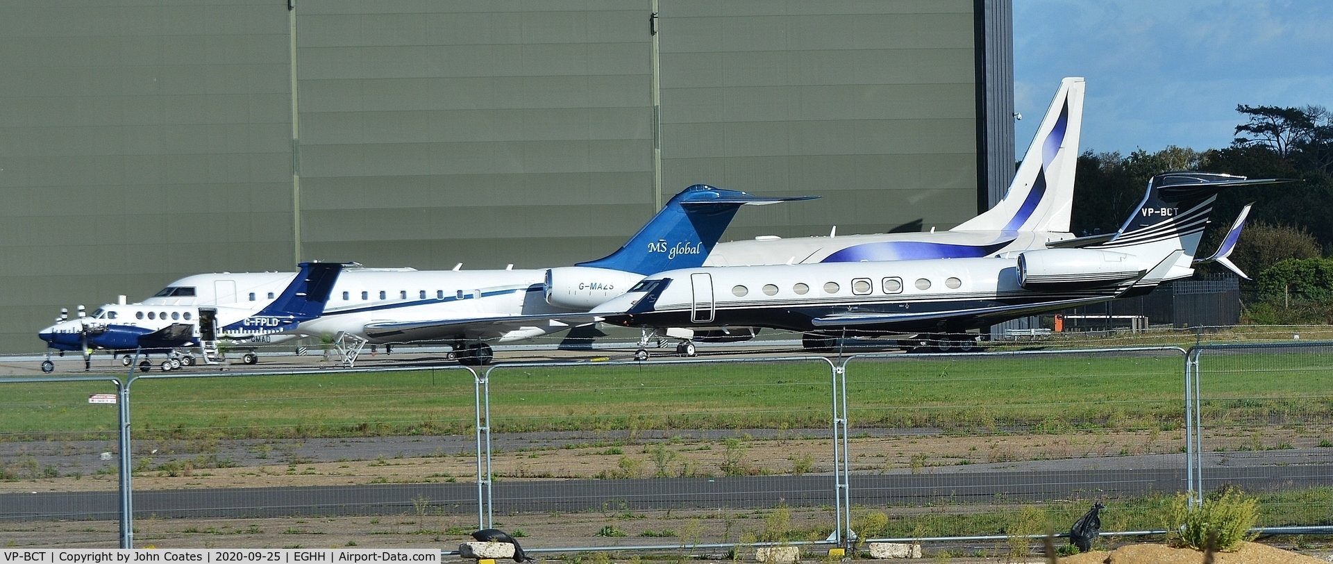 VP-BCT, 2016 Gulfstream Aerospace G650 (G-VI) C/N 6169, At Gama with GFPLD,G-MAZS and VQ-BLX