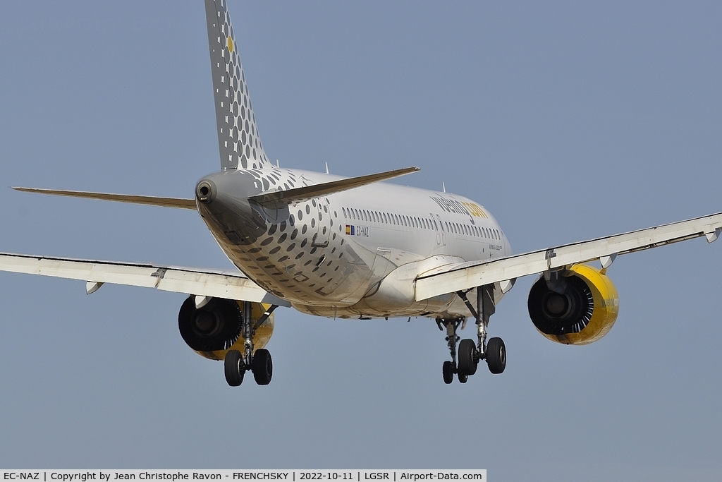 EC-NAZ, 2018 Airbus A320-271N C/N 8648, Vueling VY2590 landing from Barcelona
