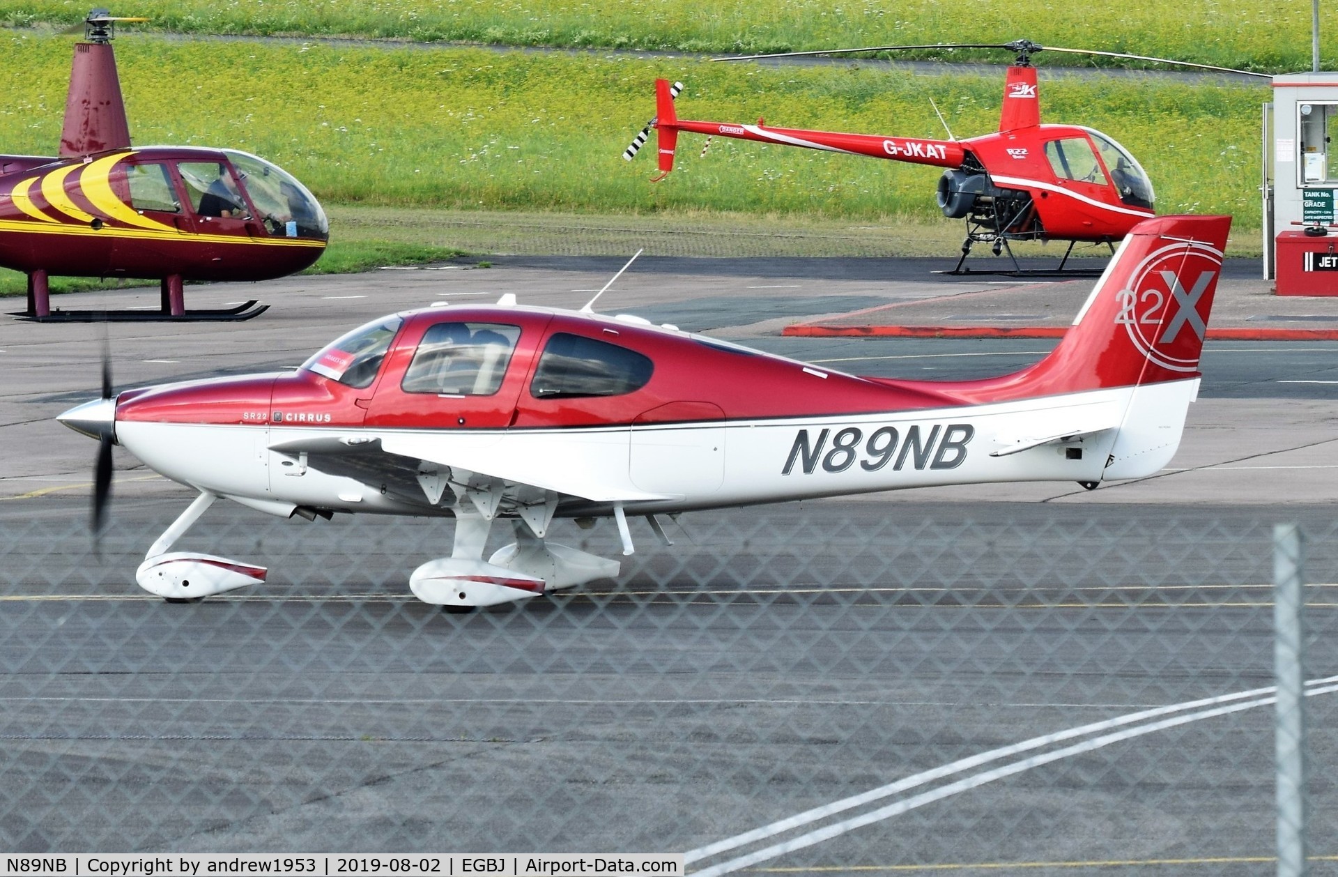N89NB, Cirrus SR22X C/N 3680, N89NB at Gloucestershire Airport.