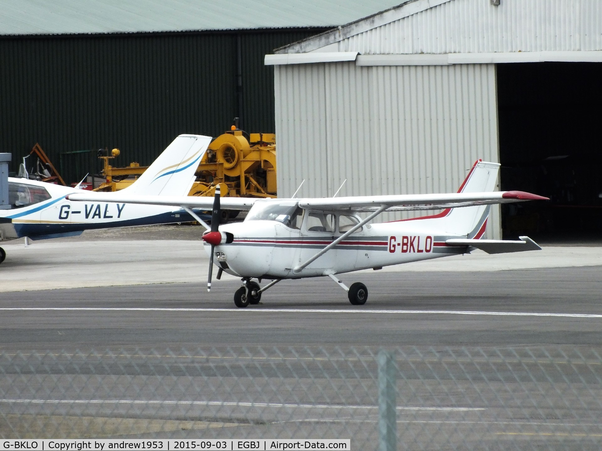 G-BKLO, 1975 Reims F172M ll Skyhawk C/N 1380, G-BKLO at Gloucestershire Airport.