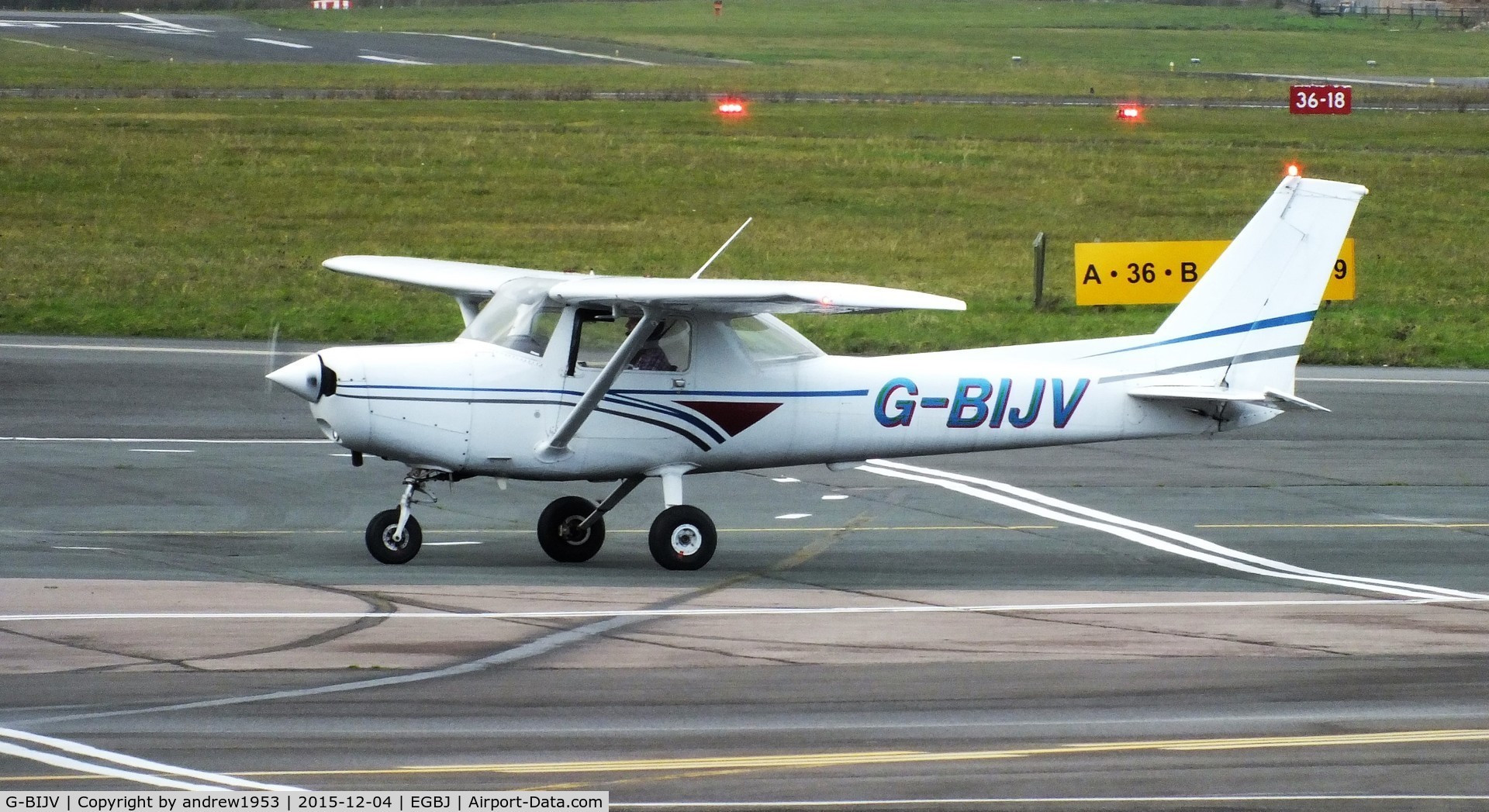 G-BIJV, 1981 Reims F152 C/N 1813, G-BIJV at Gloucestershire Airport.
