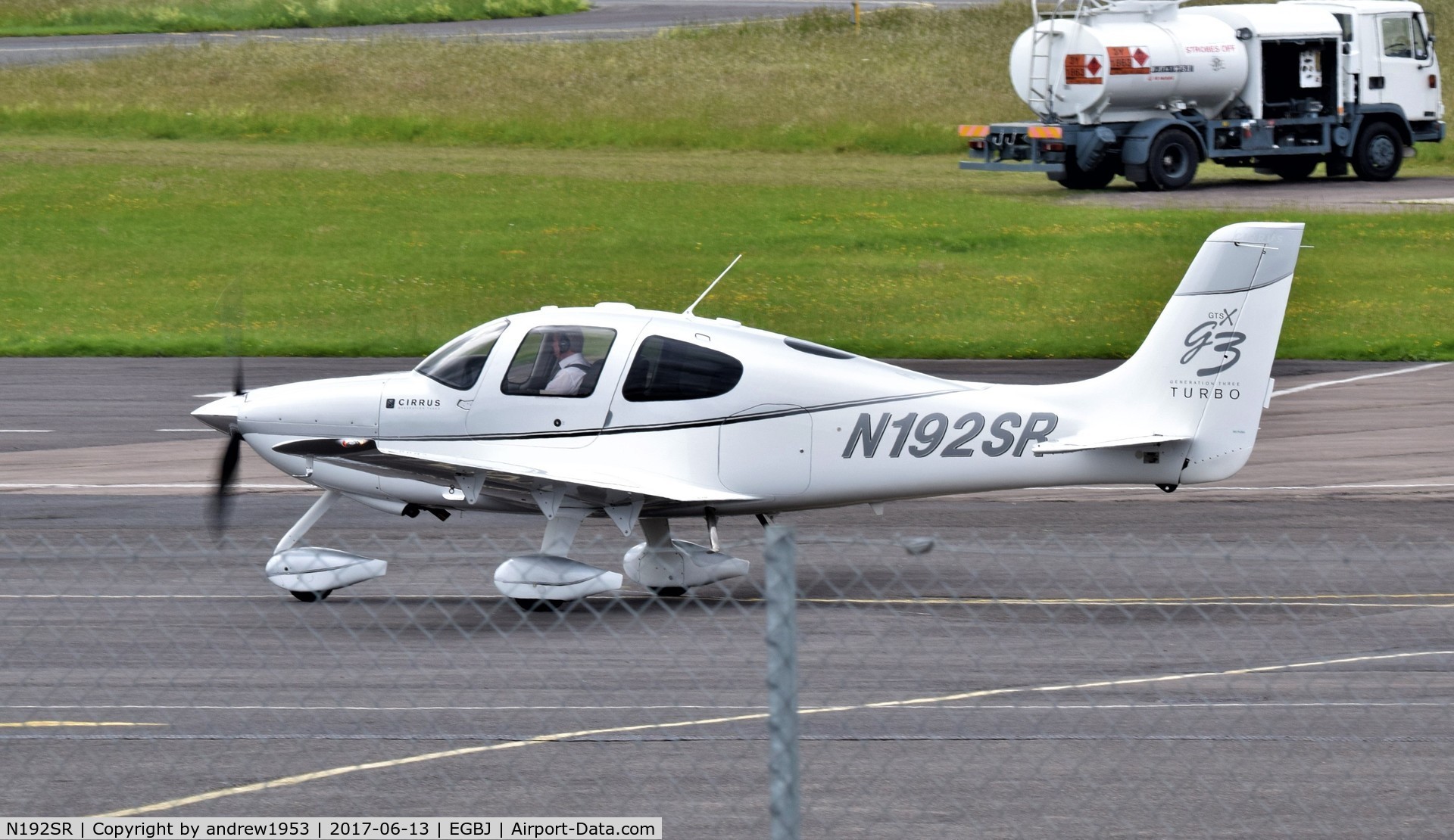N192SR, 2007 Cirrus SR22 G3 GTSX Turbo C/N 2467, N192SR at Gloucestershire Airport.