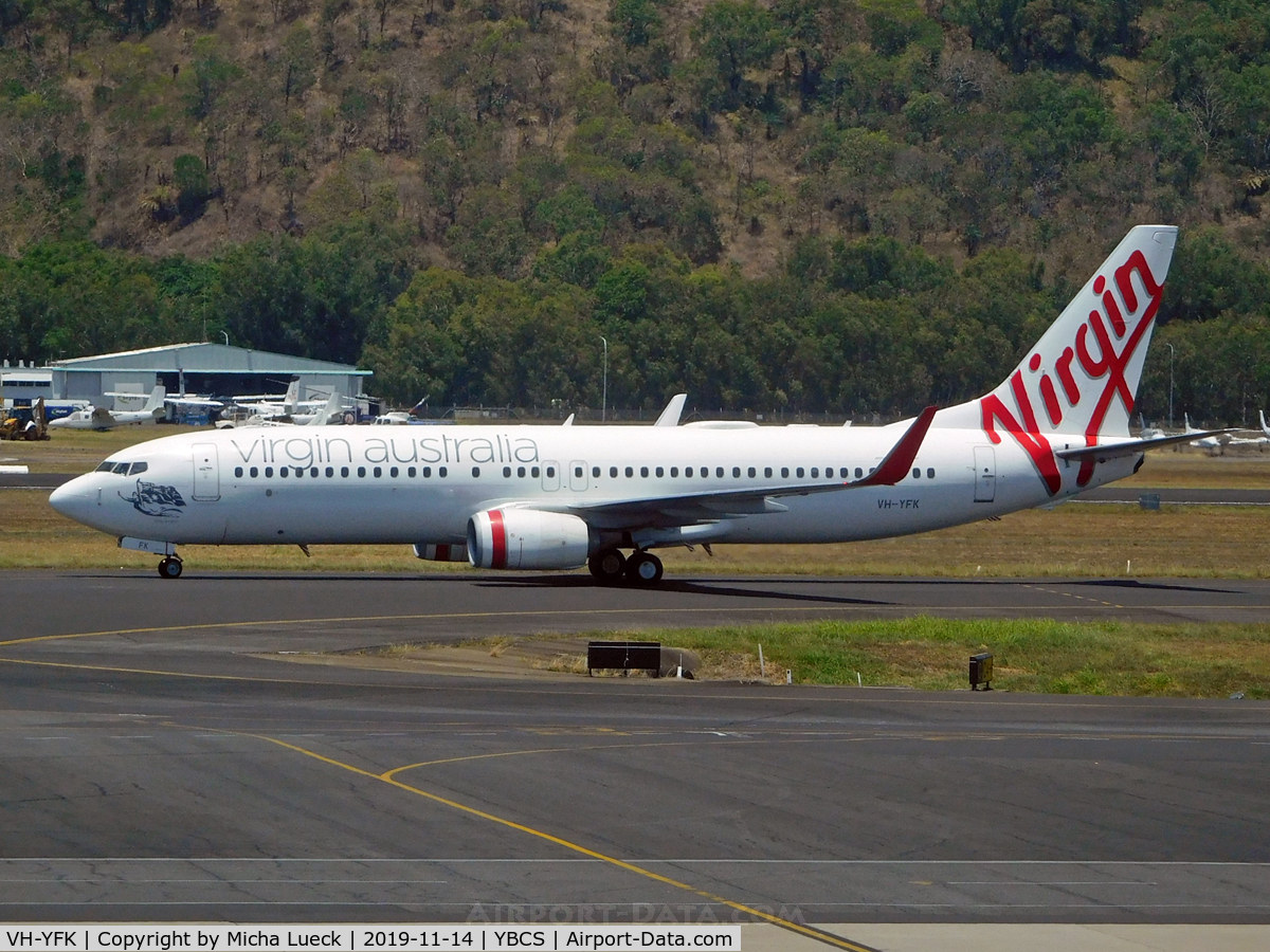 VH-YFK, 2011 Boeing 737-8FE C/N 41004, At Cairns