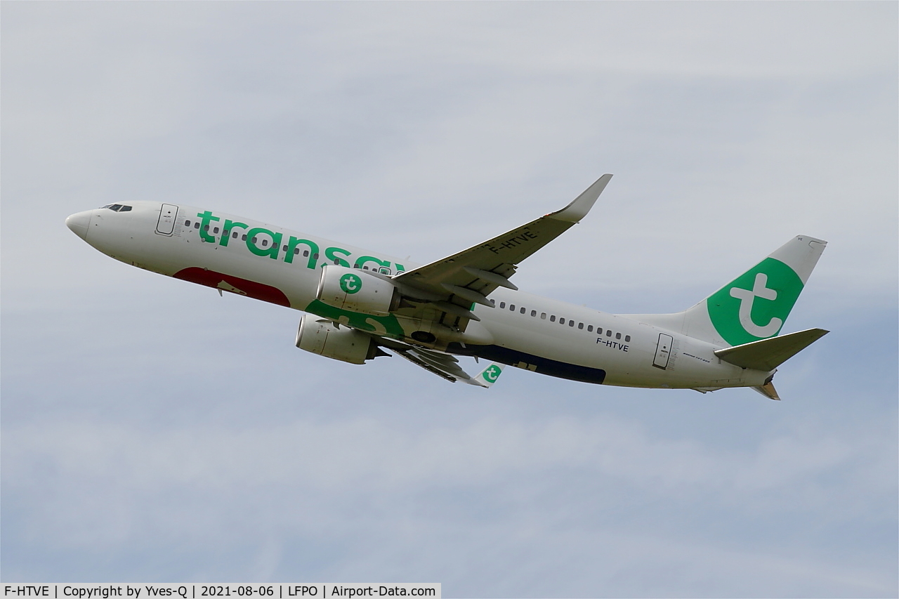 F-HTVE, 2017 Boeing 737-8KT C/N 62155, Boeing 737-8KT, Climbing from rwy 24,Paris Orly airport (LFPO-ORY)