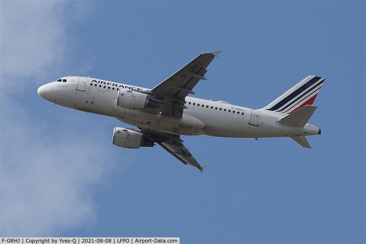 F-GRHJ, 2000 Airbus A319-111 C/N 1176, Airbus A319-111, Climbing from rwy 24,Paris Orly airport (LFPO-ORY)