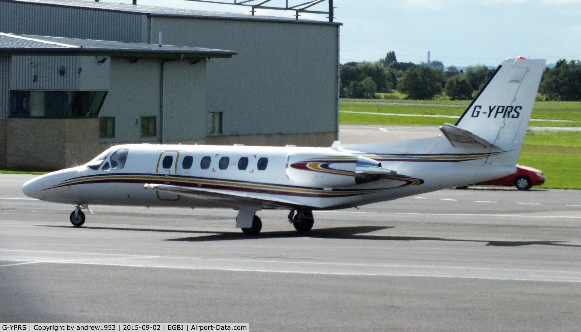 G-YPRS, 2000 Cessna 550 Citation Bravo C/N 550-0935, G-YPRS at Gloucestershire Airport.