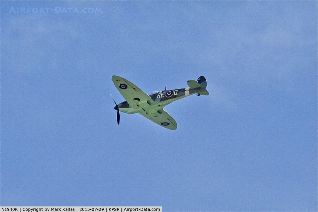 N1940K, 2003 Jurca MJ-100 Spitfire C/N MK9EX, Spitfire N1940K Flying over PSP
