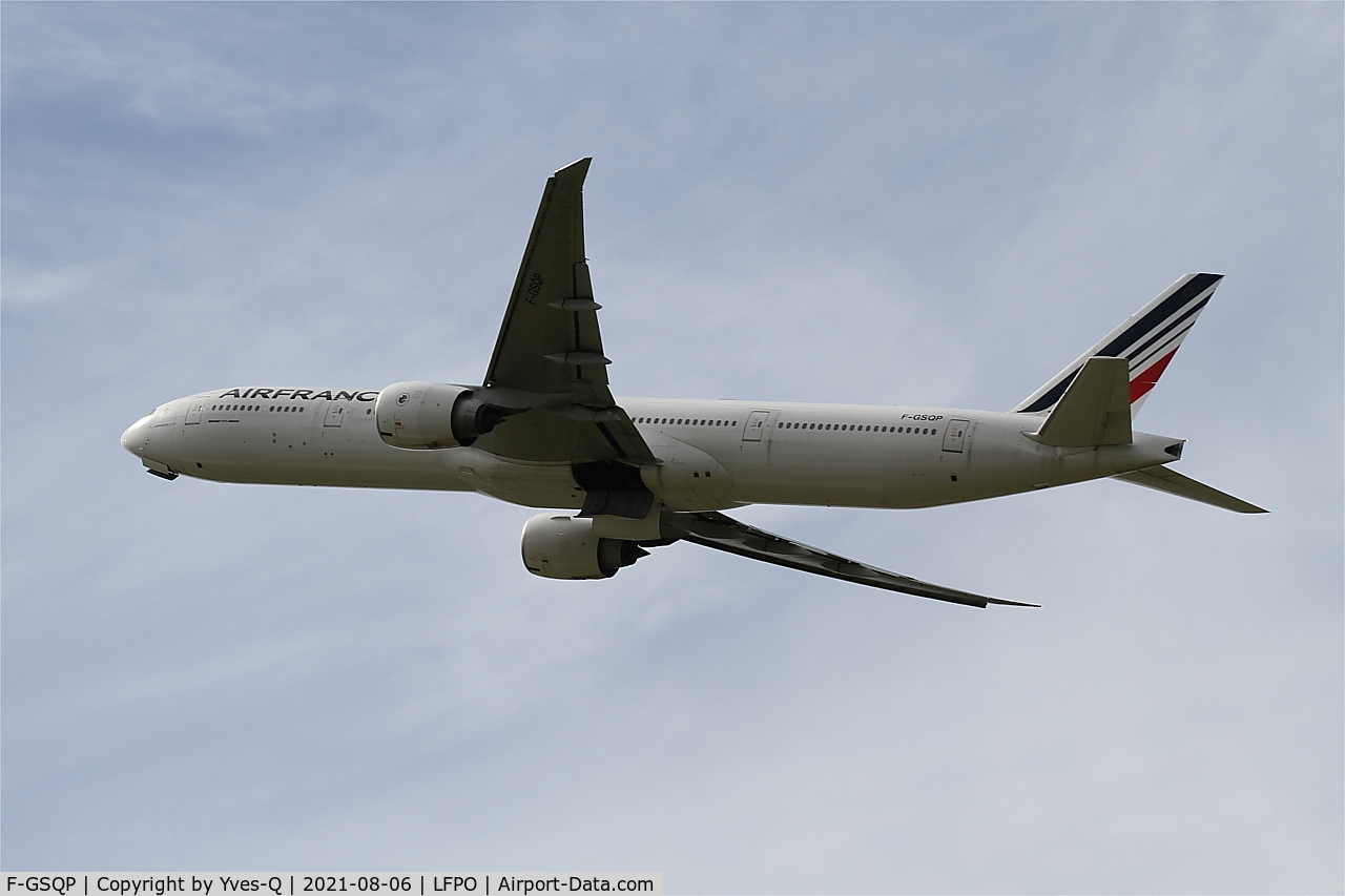 F-GSQP, 2006 Boeing 777-328/ER C/N 35676, Boeing 777-328ER, Climbing from rwy 24, Paris Orly airport (LFPO-ORY)