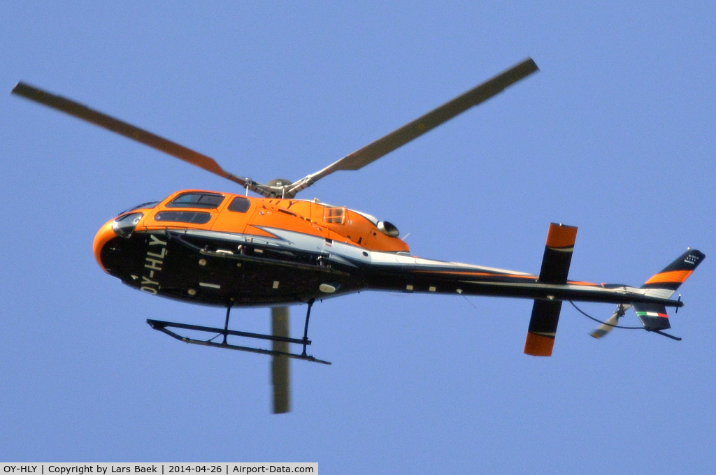 OY-HLY, 2009 Eurocopter AS-355NP Ecureuil 2 C/N 5770, In flight over Kastrup