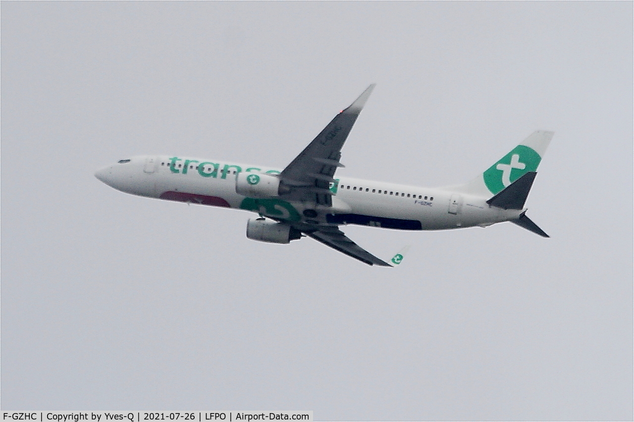 F-GZHC, 2008 Boeing 737-8K2 C/N 29651, Boeing 737-8K2, Climbing from rwy 24, Paris-Orly airport (LFPO-ORY)