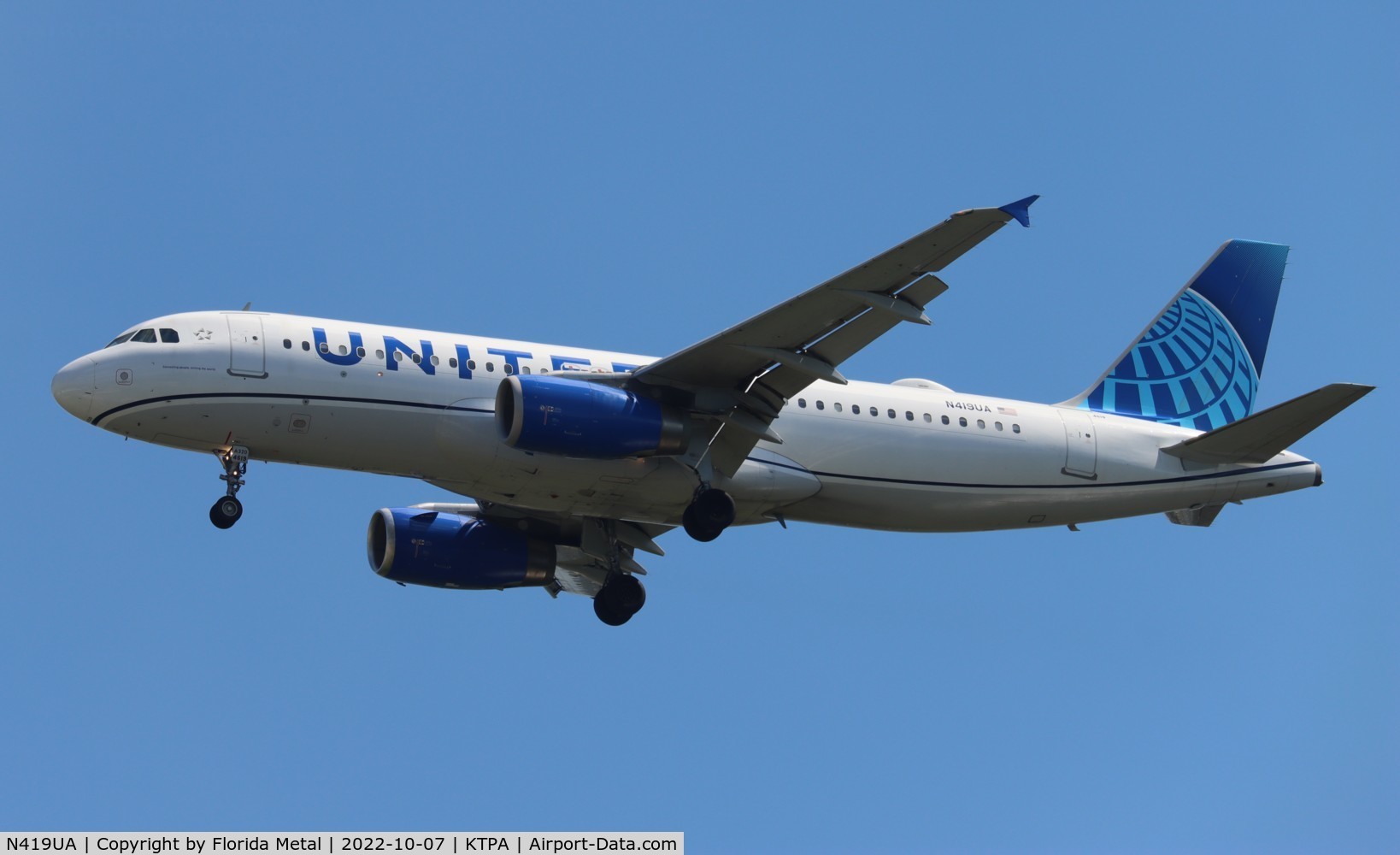 N419UA, 1994 Airbus A320-232 C/N 487, TPA 2022