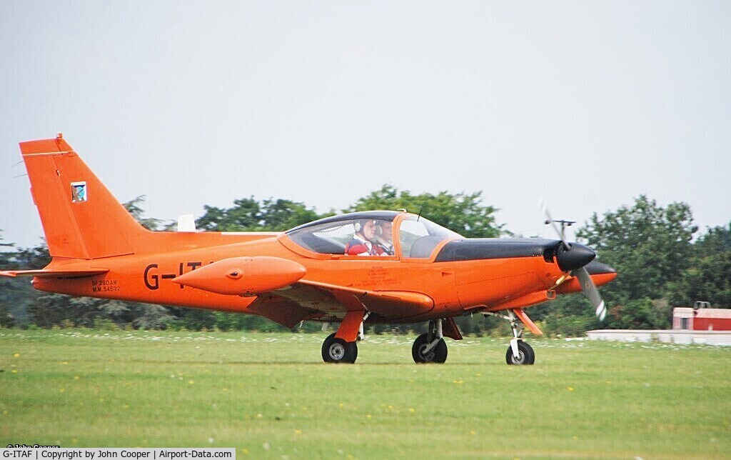 G-ITAF, 1983 SIAI-Marchetti SF-260AM C/N 40-013/690, At Rougham Suffolk airshow