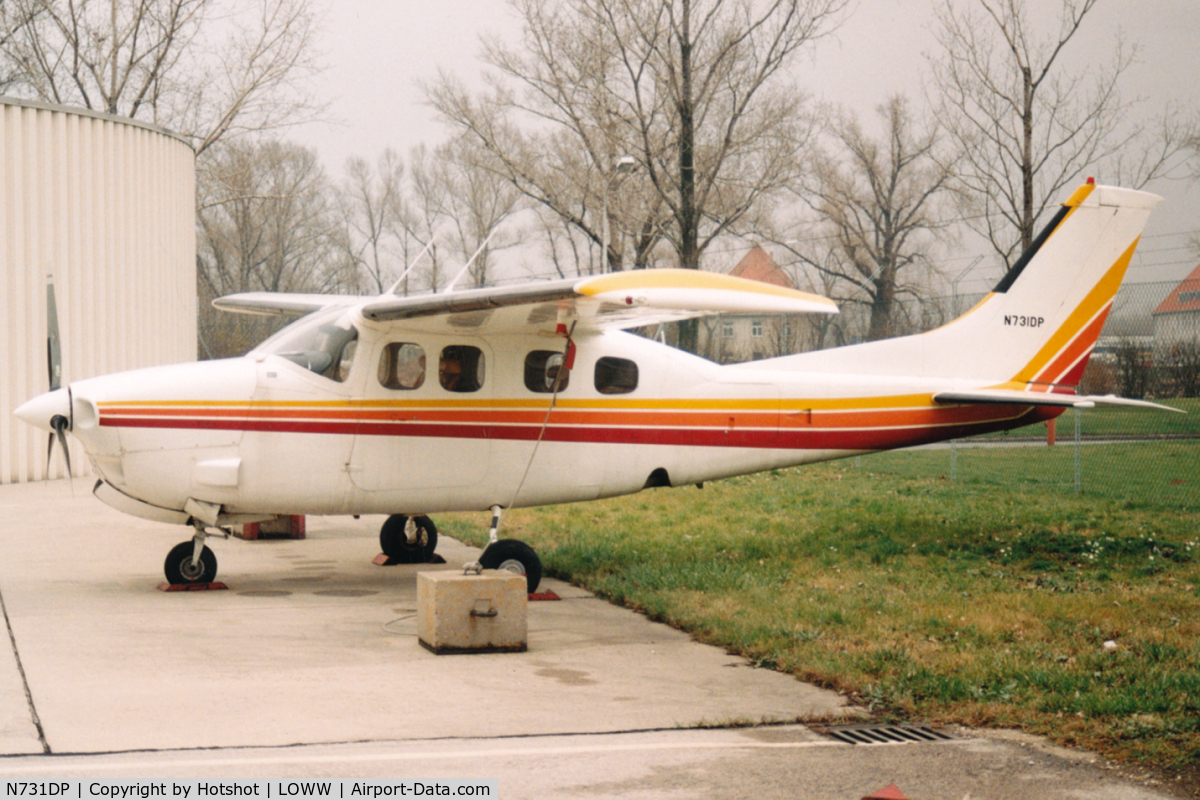 N731DP, Cessna P210N Pressurised Centurion C/N P21000445, Secured at the General Aviation Center