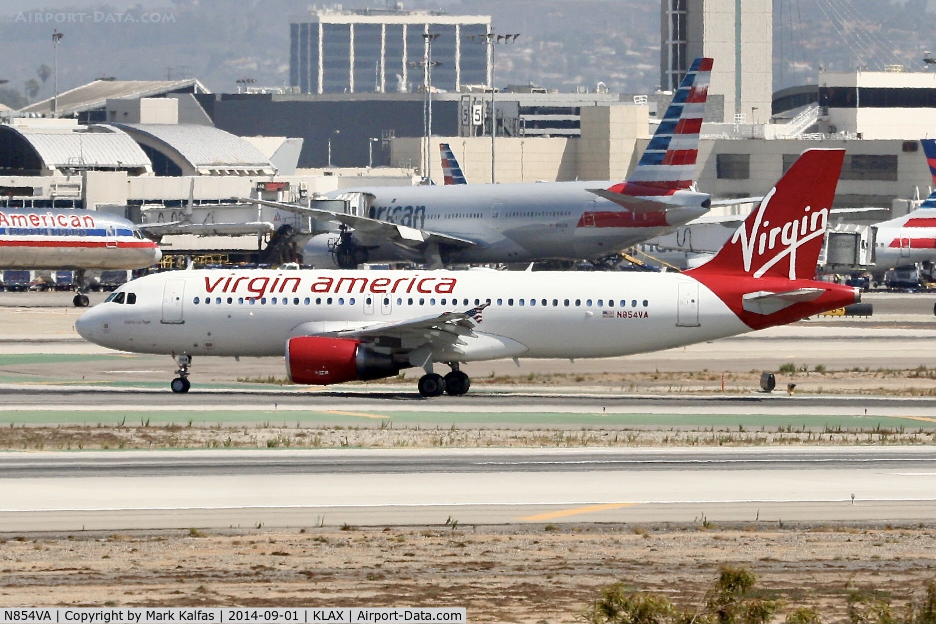 N854VA, 2012 Airbus A320-214 C/N 5058, Virgin America Airbus A320-214, N854VA at LAX