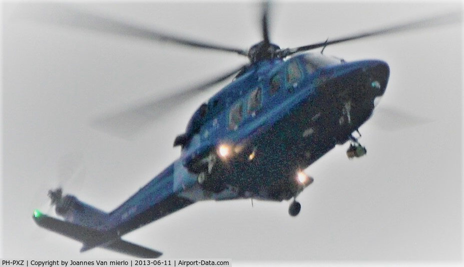 PH-PXZ, 2009 AgustaWestland AW-139 C/N 31250, Over belgium in poor weather conditions