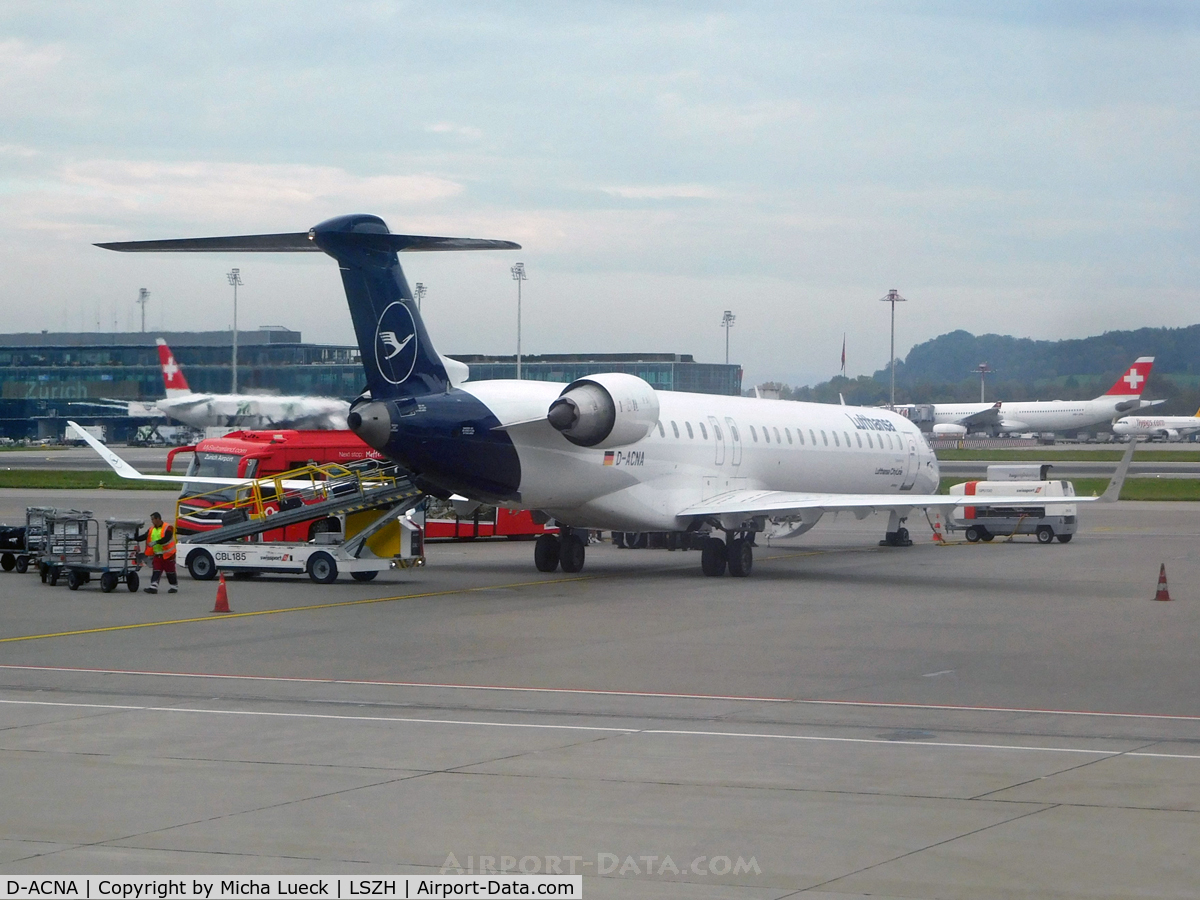D-ACNA, 2009 Bombardier CRJ-900 NG (CL-600-2D24) C/N 15229, At Zurich