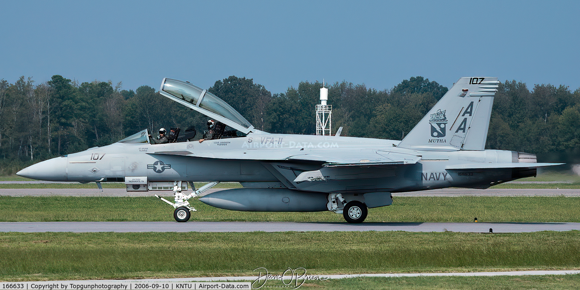 166633, Boeing F/A-18F Super Hornet C/N F126, VFA-11 Red Rippers
