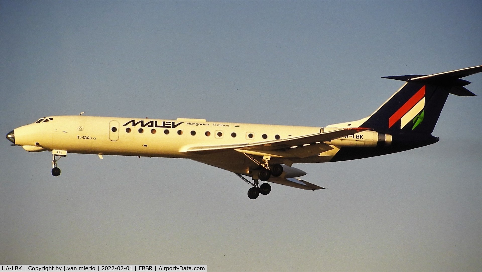 HA-LBK, 1971 Tupolev Tu-134A C/N 1351302, Brussels