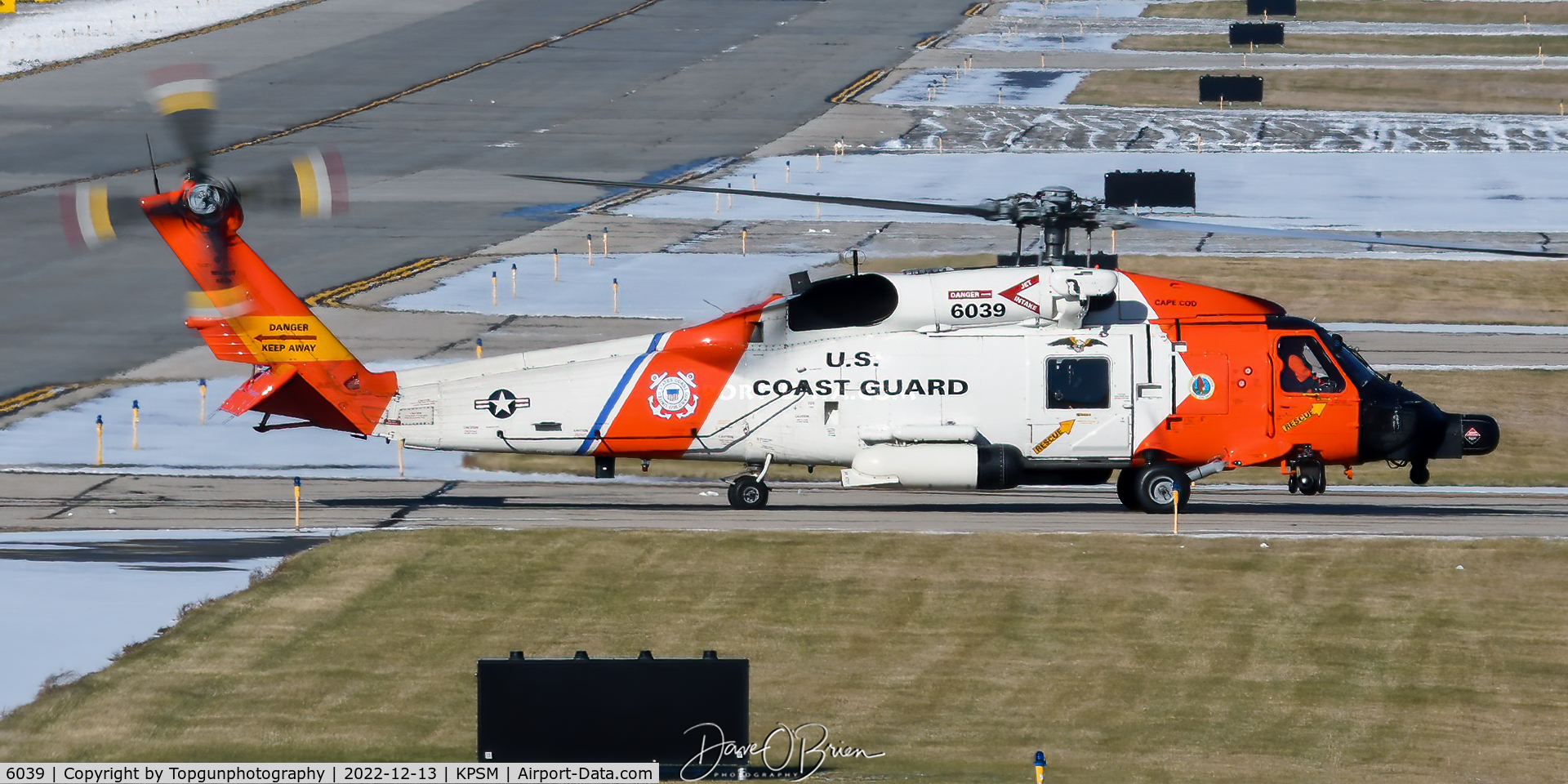 6039, Sikorsky HH-60J Jayhawk C/N 70.2293, stopping in for gas and lunch