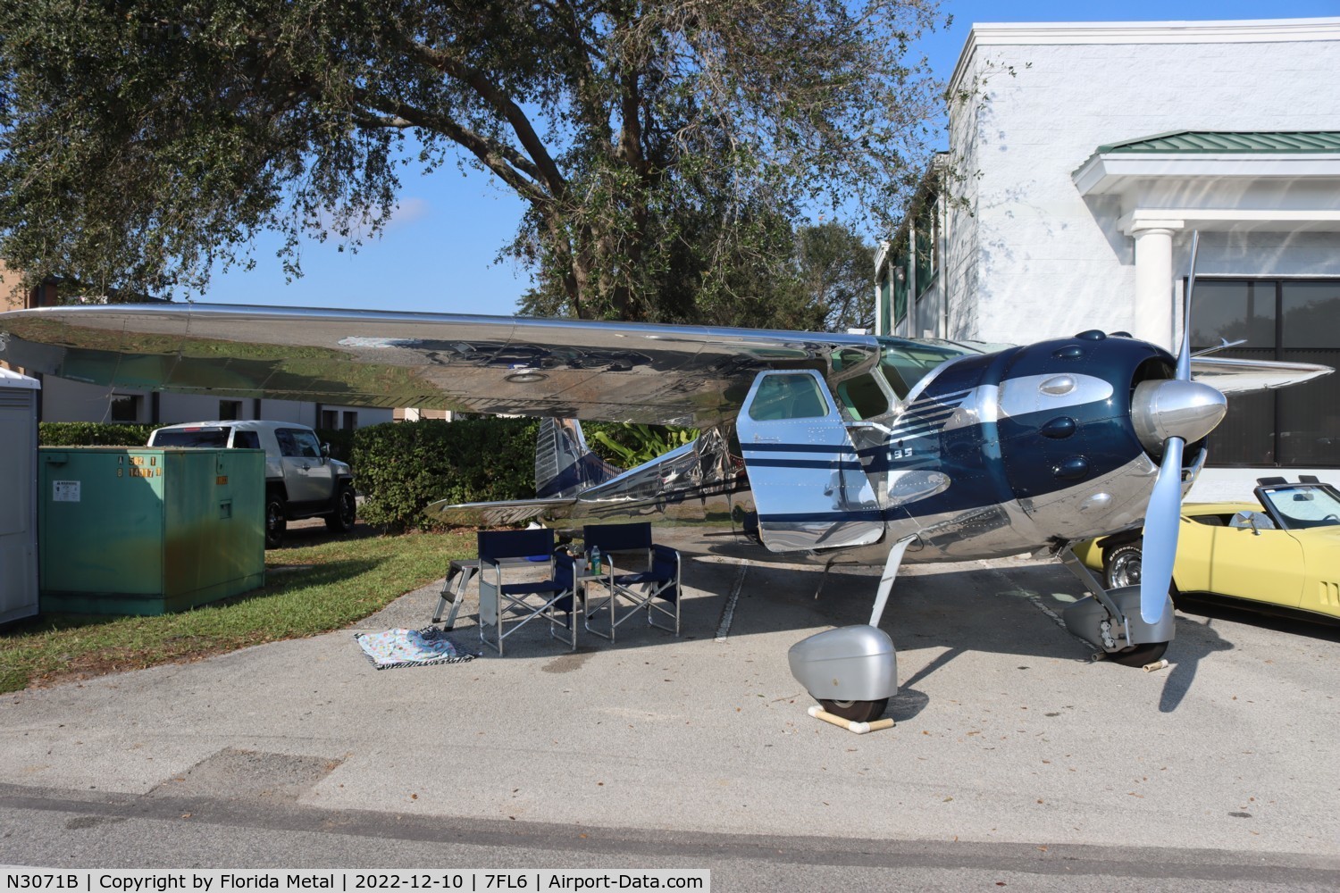 N3071B, 1952 Cessna 190 C/N 7955, Spruce Creek 2022