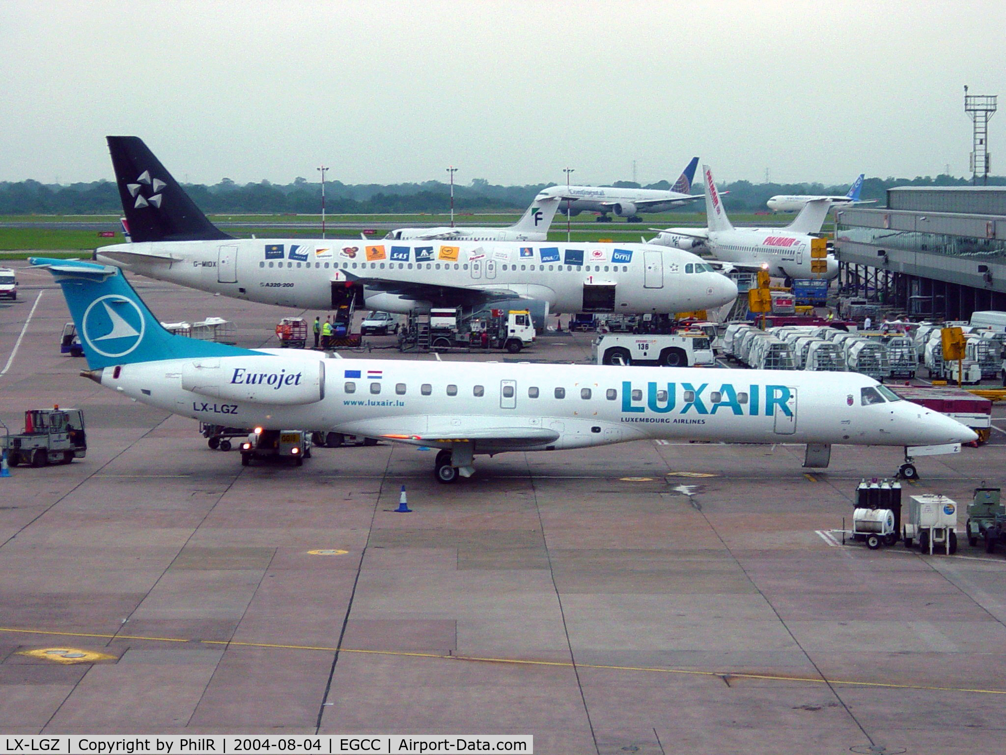 LX-LGZ, 2000 Embraer EMB-145LU (ERJ-145LU) C/N 145258, LX-LGZ 2000 Embraer EMB-145LU Luxair MAN