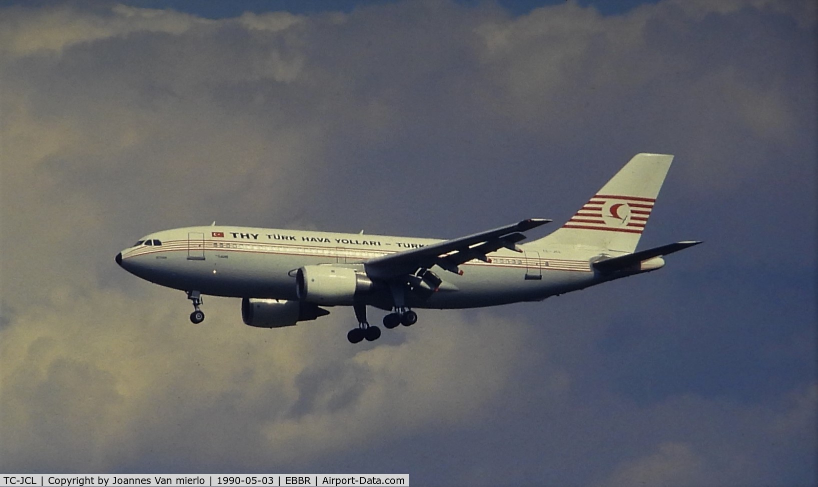 TC-JCL, 1985 Airbus A310-203 C/N 338, Brussels