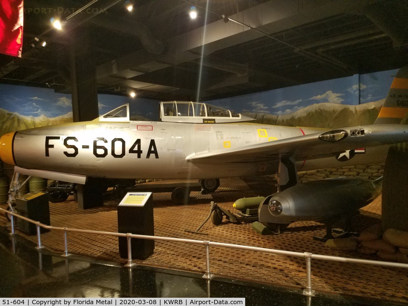 51-604, 1951 Republic F-84E Thunderjet C/N Not found 51-604, F-84E zx