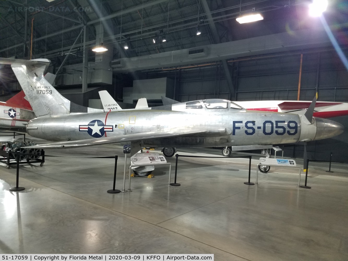 51-17059, 1955 Republic XF-84H Thunderstreak C/N 369, F-84H zx
