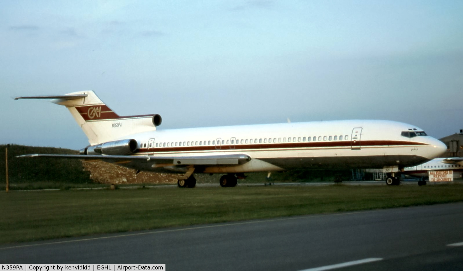 N359PA, 1974 Boeing 727-230 C/N 20789, At Lasham circa 1994