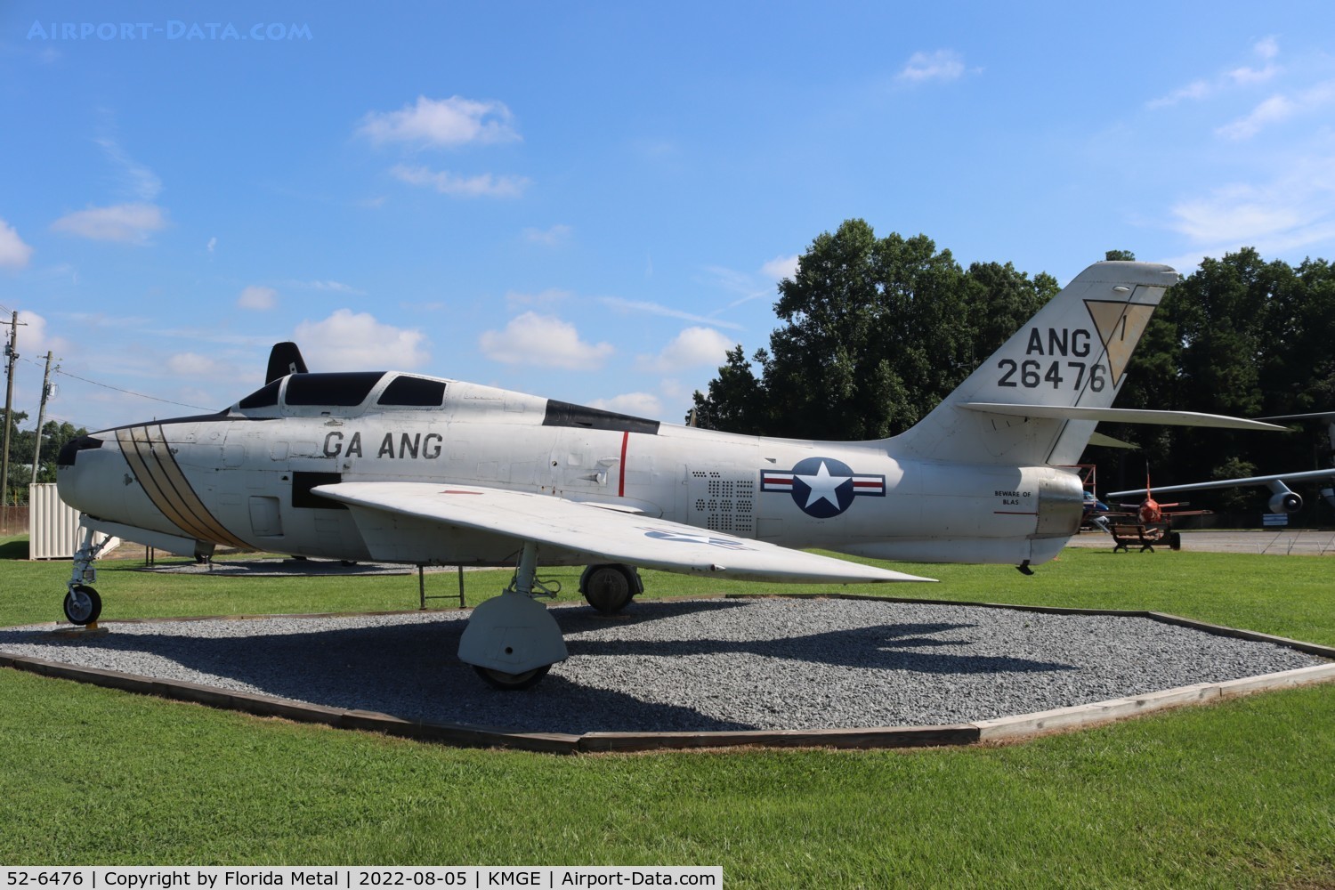 52-6476, 1952 Republic F-84F Thunderstreak C/N Not found 52-6476, F-84F zx