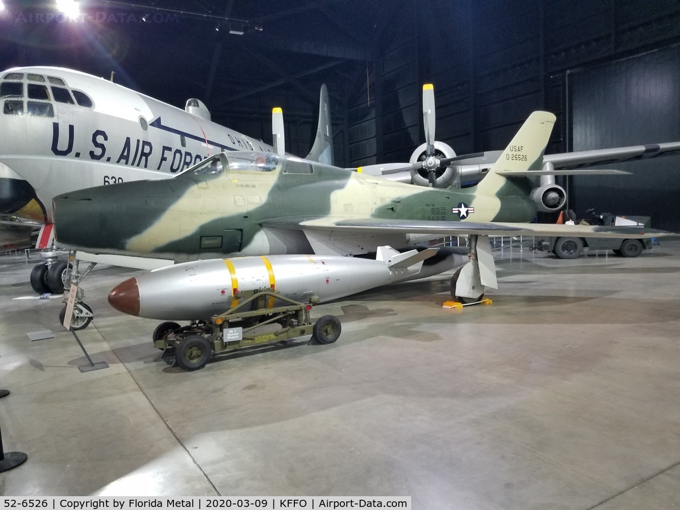 52-6526, 1952 Republic F-84F-40-RE Thunderstreak C/N Not found 52-6526, F-84F zx